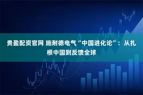 贵盈配资官网 施耐德电气“中国进化论”：从扎根中国到反馈全球